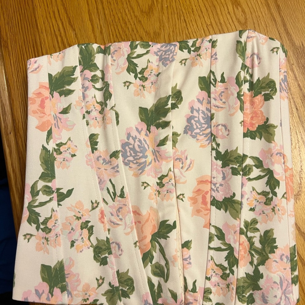Zara floral corset